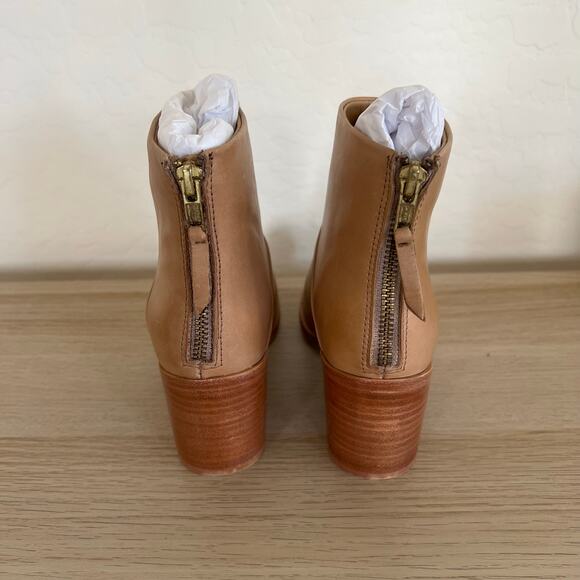 Nisolo Dari Boot Almond Leather Ankle Boots Size 8.5 New in Box - Picture 5 of 8